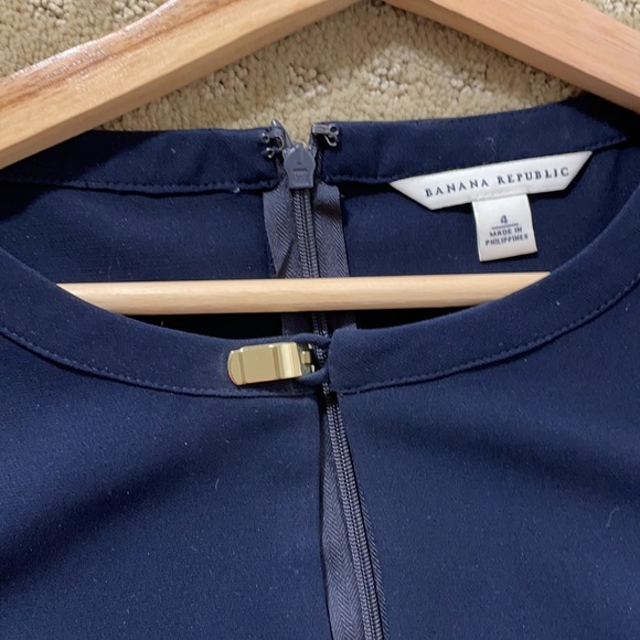 Banana Republic Navy Blue Dress - size 4 - Picture 3 of 3